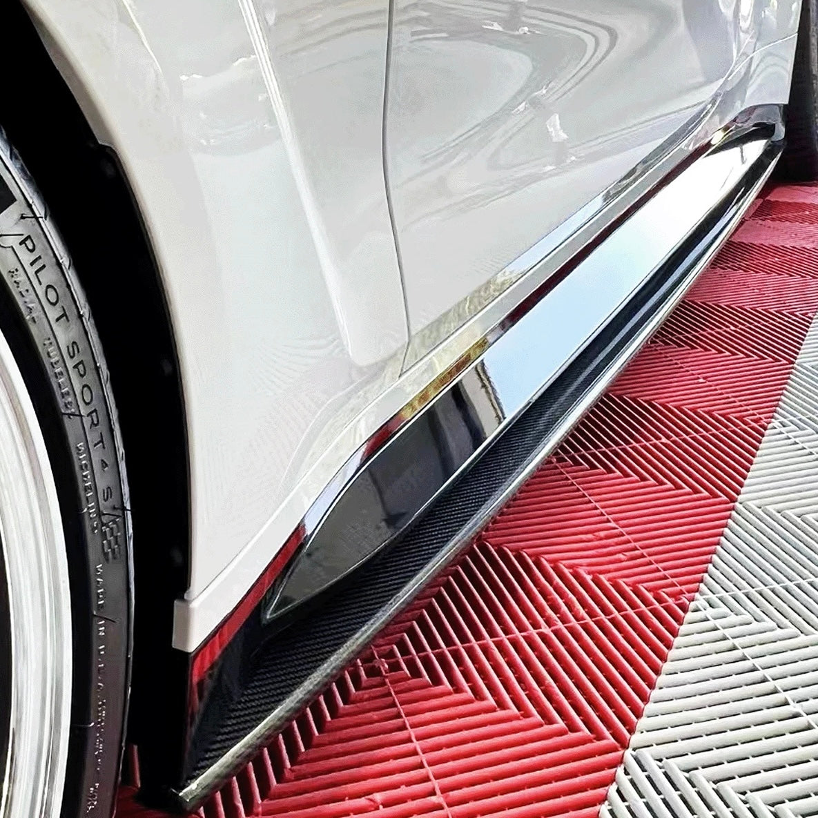 Carbon Seitenschweller V3 passend für BMW M4 G82 G83 M3 G80 G81