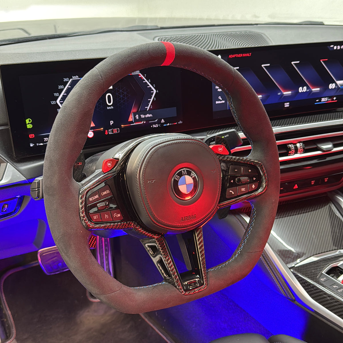 Carbon Alcantara Lenkrad LCI passend für BMW G-Modelle nicht M