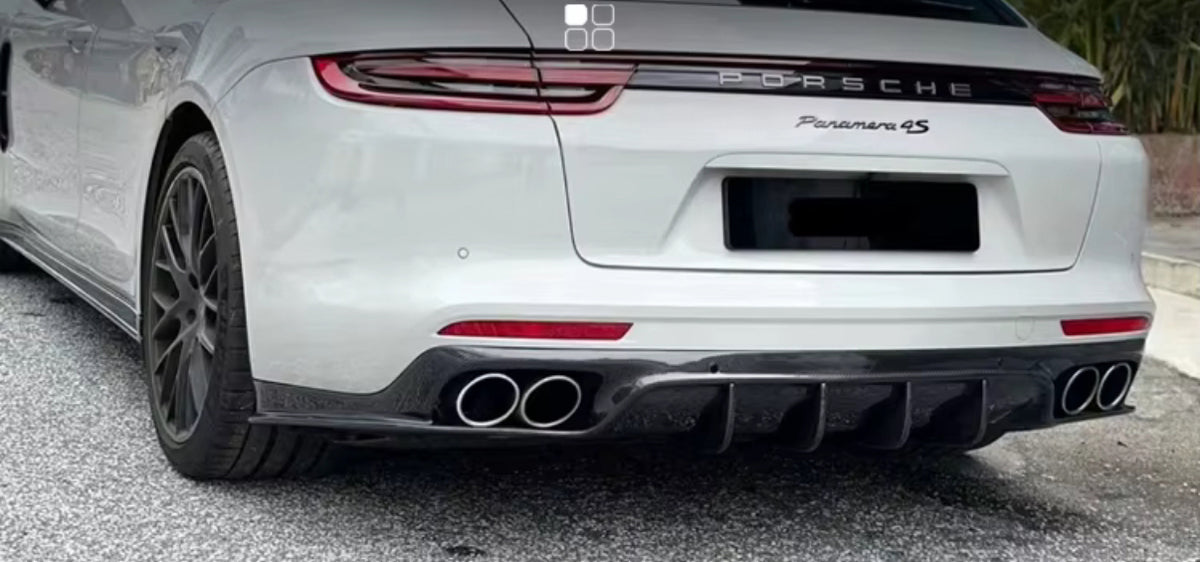 Carbon Fiber Diffusor passend für Porsche Panamera Turbo 971