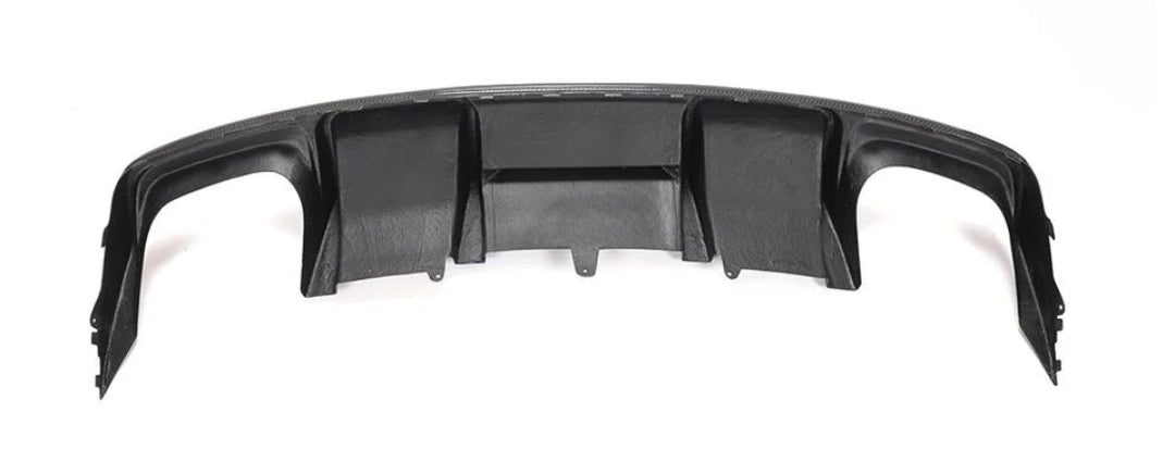 Carbon Fiber Car Rear Bumper Diffuser Lip Spoiler passend für Audi S4 Sedan 4-Door