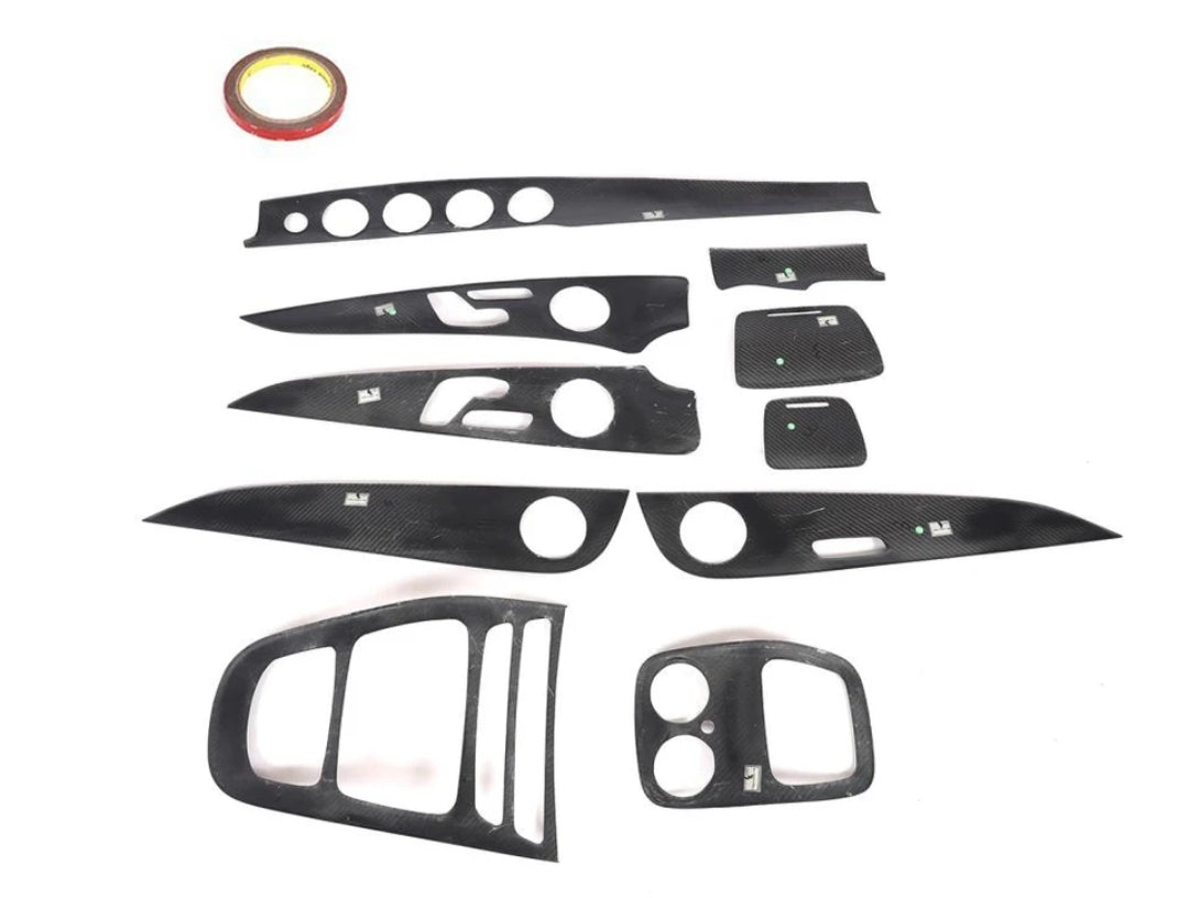 Carbon Fiber Car Interior Dashboard Panel Trim passend für Mercedes-Benz E Class W213 Sedan