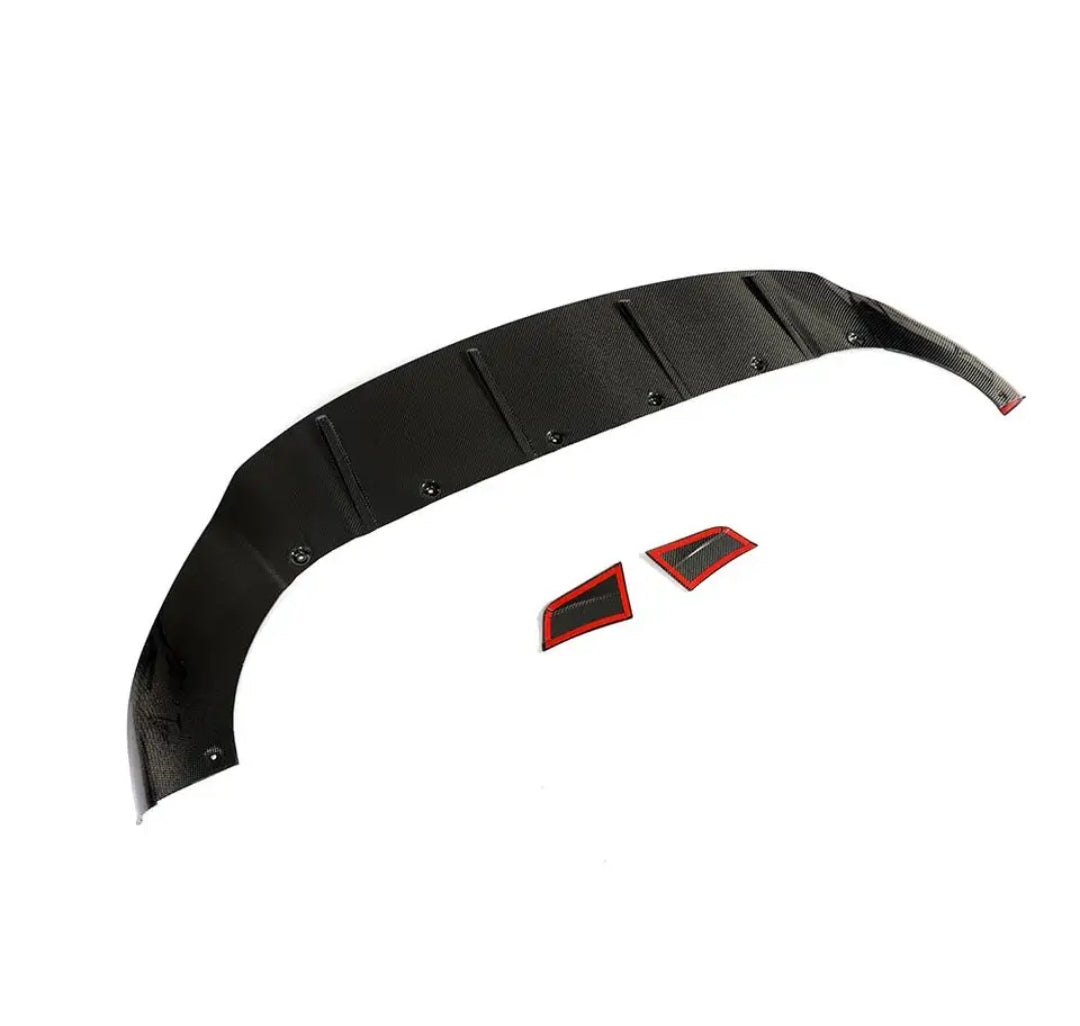 Carbon Fiber Car Front Bumper Lip Spoiler Splitters passend für Porsche Cayenne