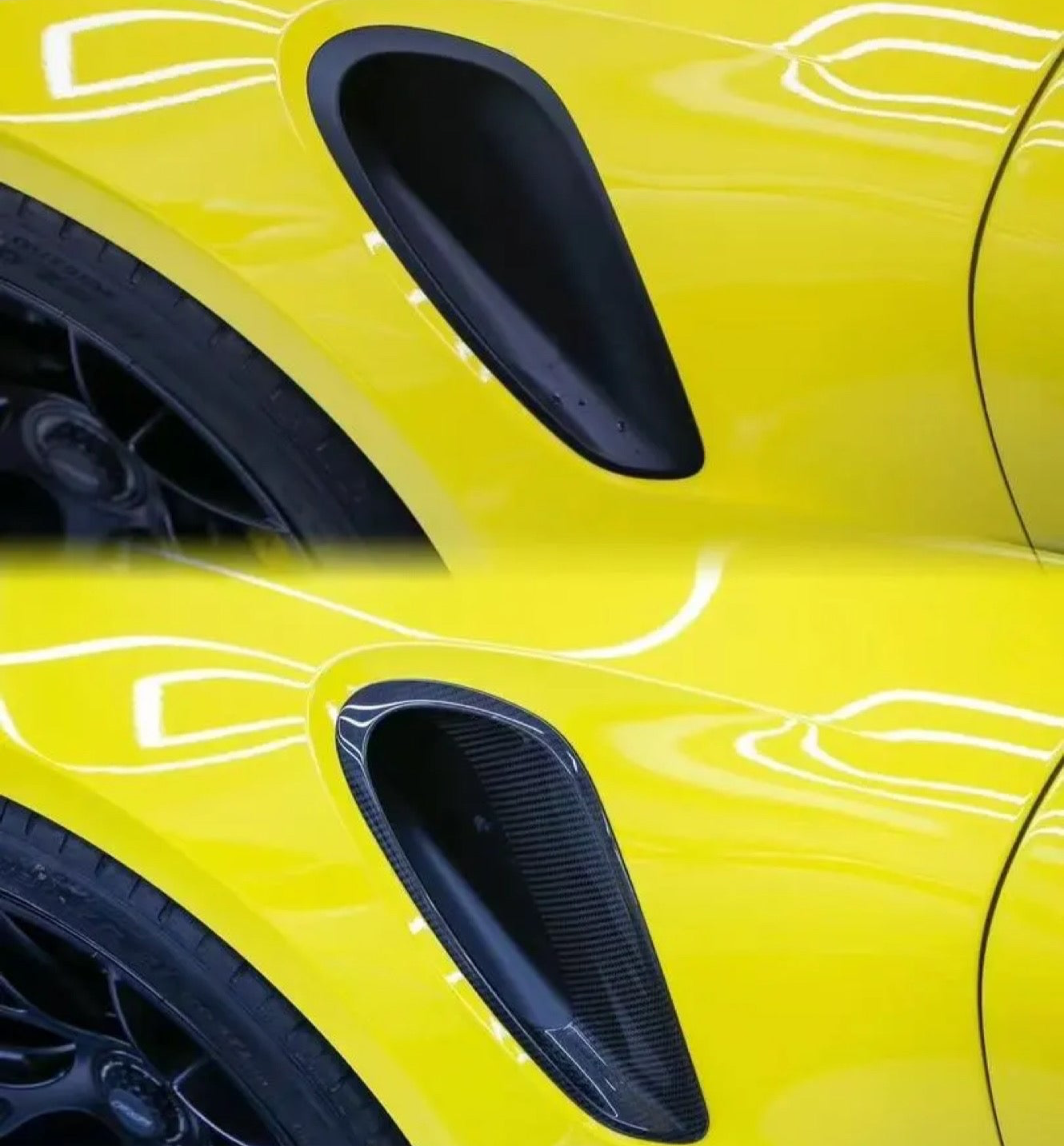 Carbon Fiber Inlets passend für Porsche GT3RS 911 992