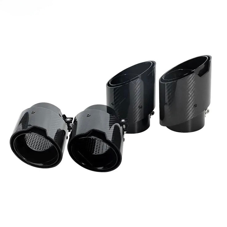 Carbon & Edelstahl  Auspuffblenden passend für BMW M2 G87 M3 G80 M4 G82 G83