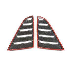 Carbon Fiber Rear Window Vents passend für Ford Mustang GT Coupe 2-Door 2015-2017