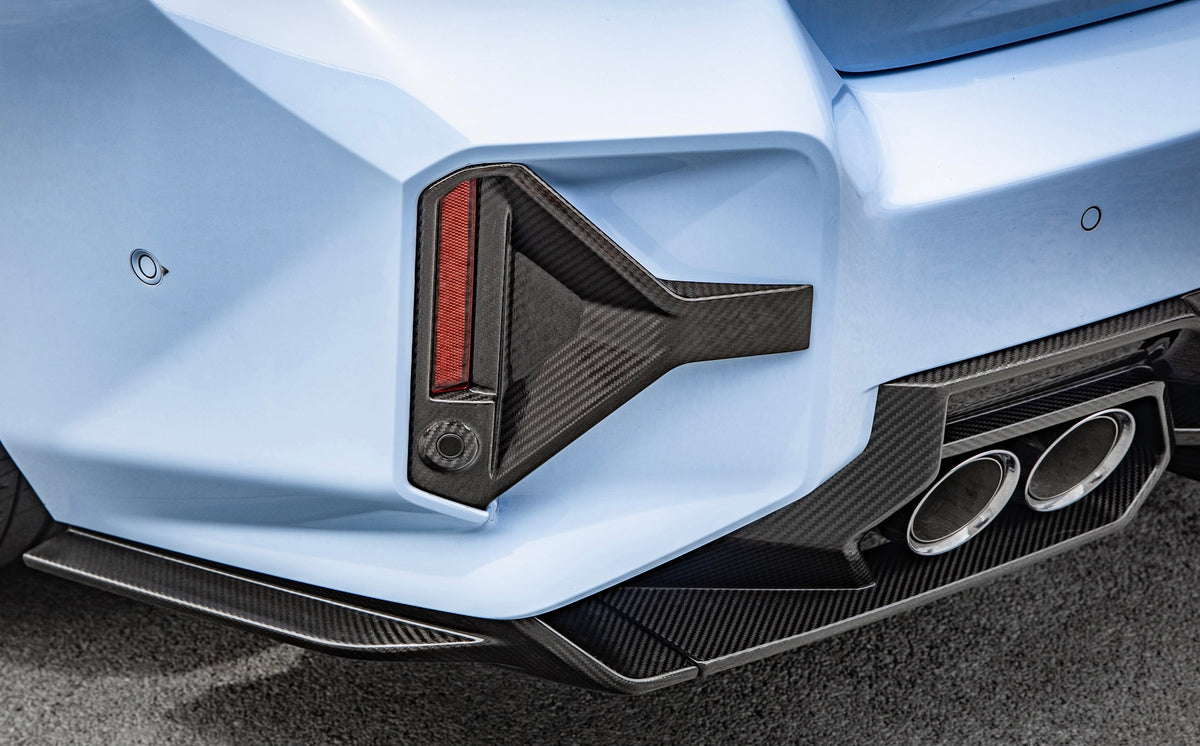 Carbon Heckstoßstangen Einsätze passend für BMW M2 G87