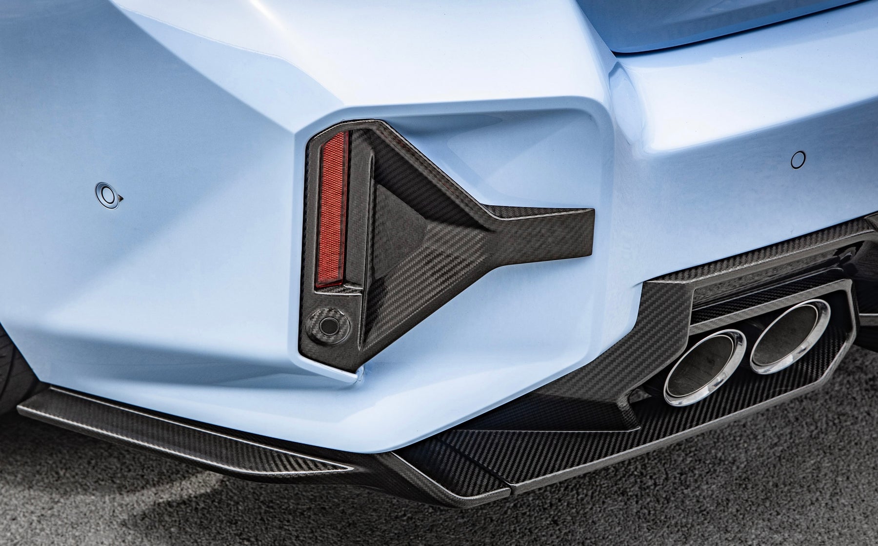 Carbon Heckstoßstangen Einsätze passend für BMW M2 G87