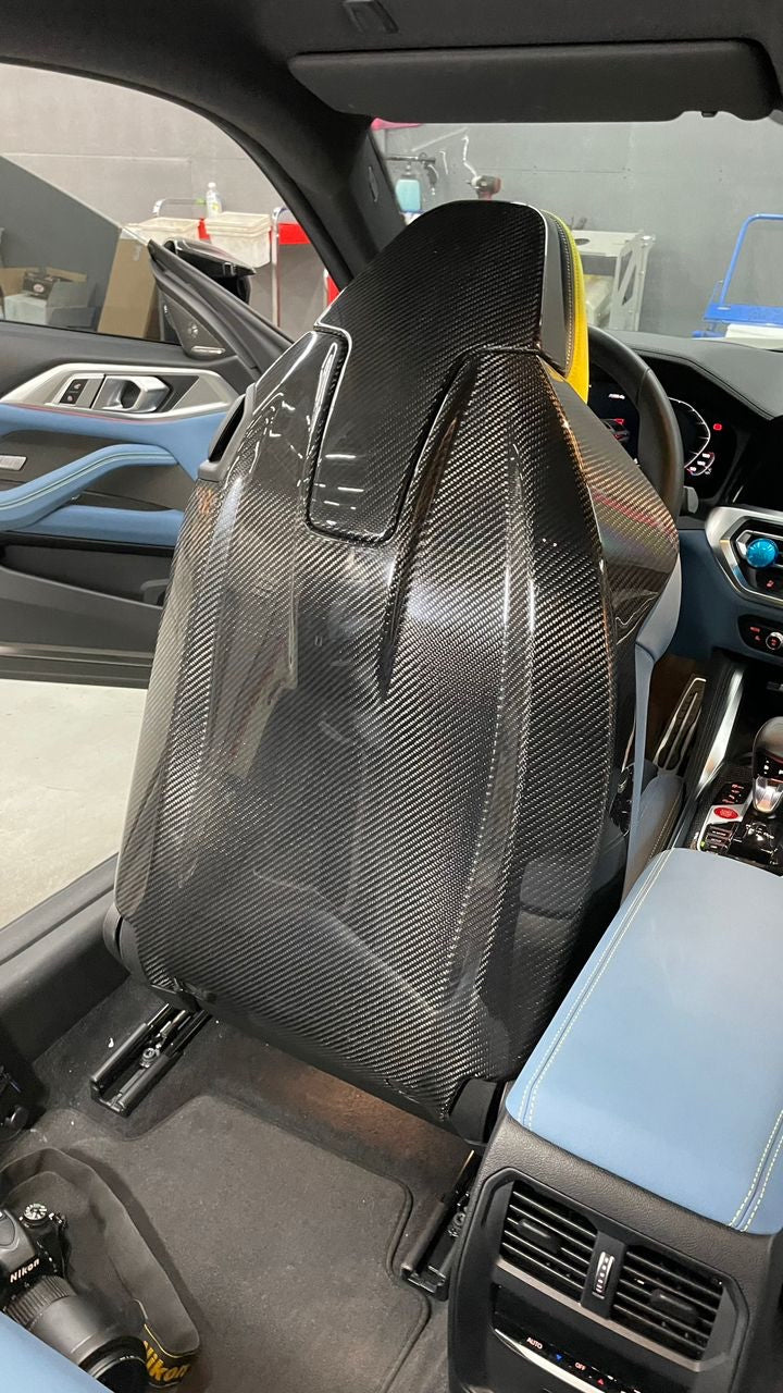 Carbon Sitzrückenverkleidungen  passend für BMW G87 M2 G80 M3 G82 M4