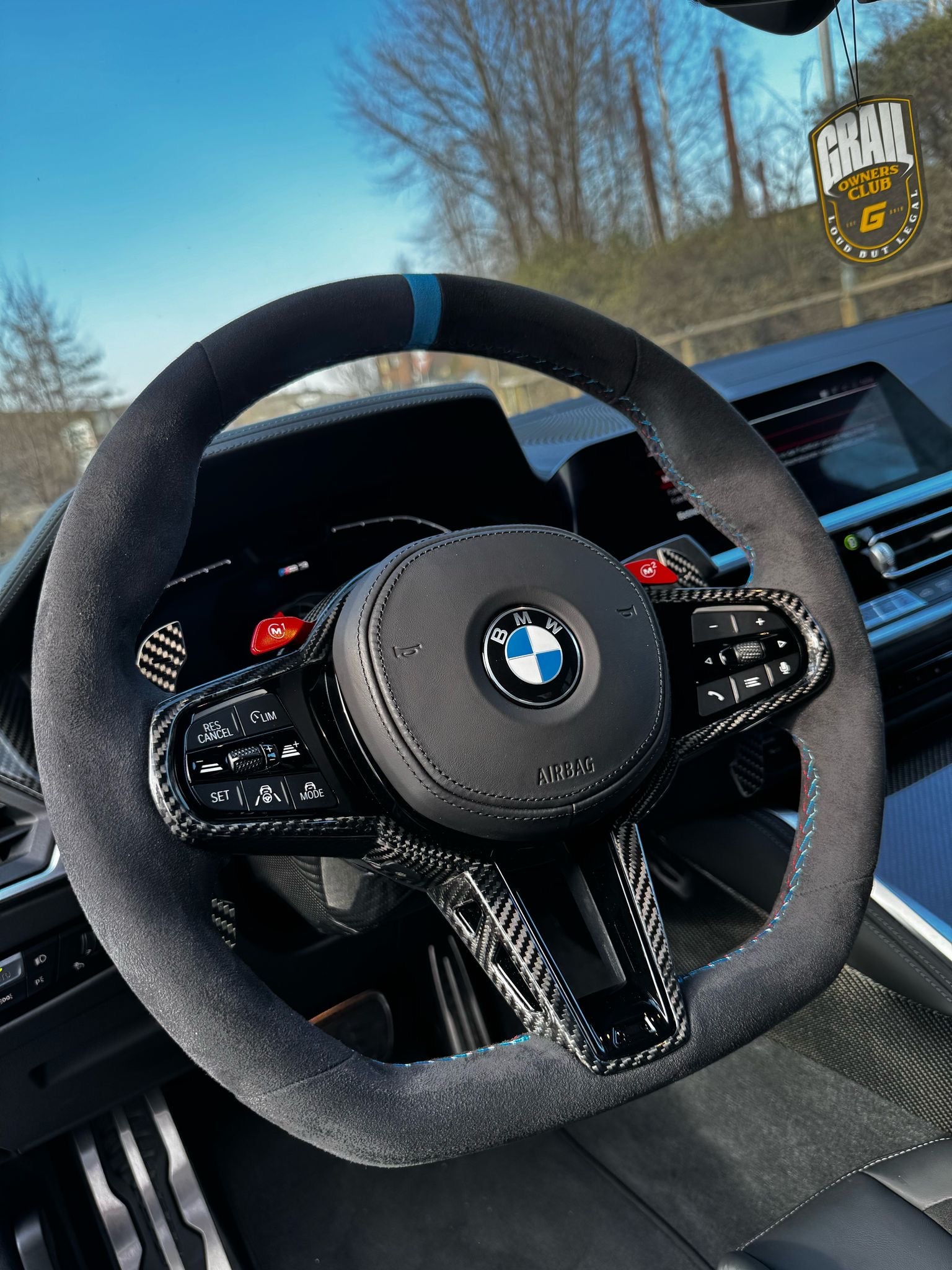 Carbon Alcantara Lenkrad LCI passend für BMW M2 G87 M3 G80 G81 M4 G82
