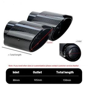 Carbon & Edelstahl  Auspuffblenden passend für BMW M2 G87 M3 G80 M4 G82 G83