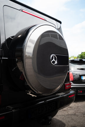 Carbon Fiber Car Tire Protective Cover passend für Mercedes-Benz G Class W463 W464 G500 G550 G63 AMG