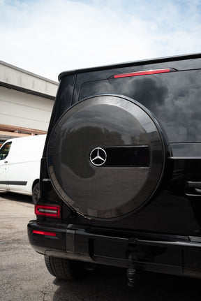 Carbon Fiber Car Tire Protective Cover passend für Mercedes-Benz G Class W463 W464 G500 G550 G63 AMG
