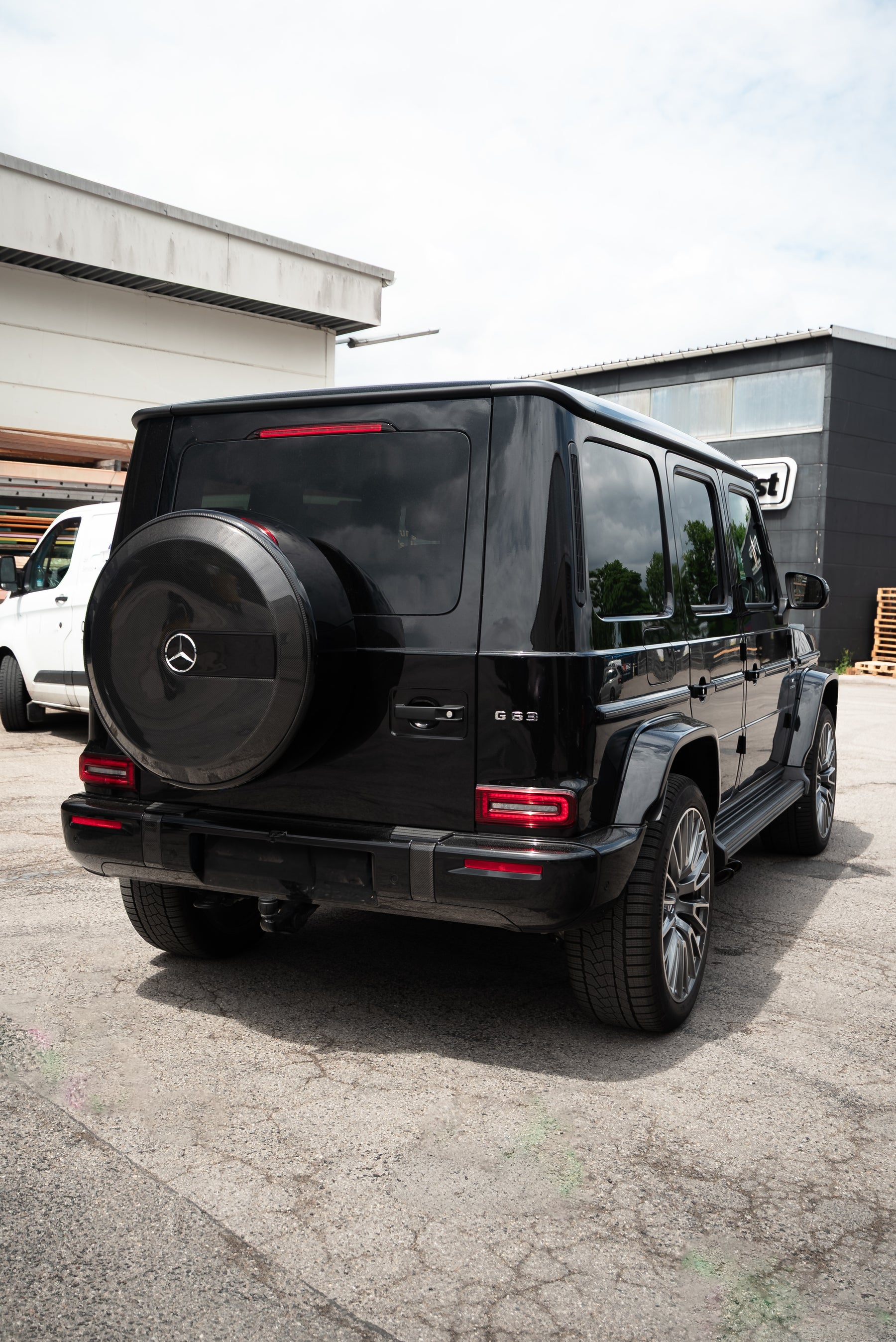 Carbon Fiber Car Tire Protective Cover passend für Mercedes-Benz G Class W463 W464 G500 G550 G63 AMG