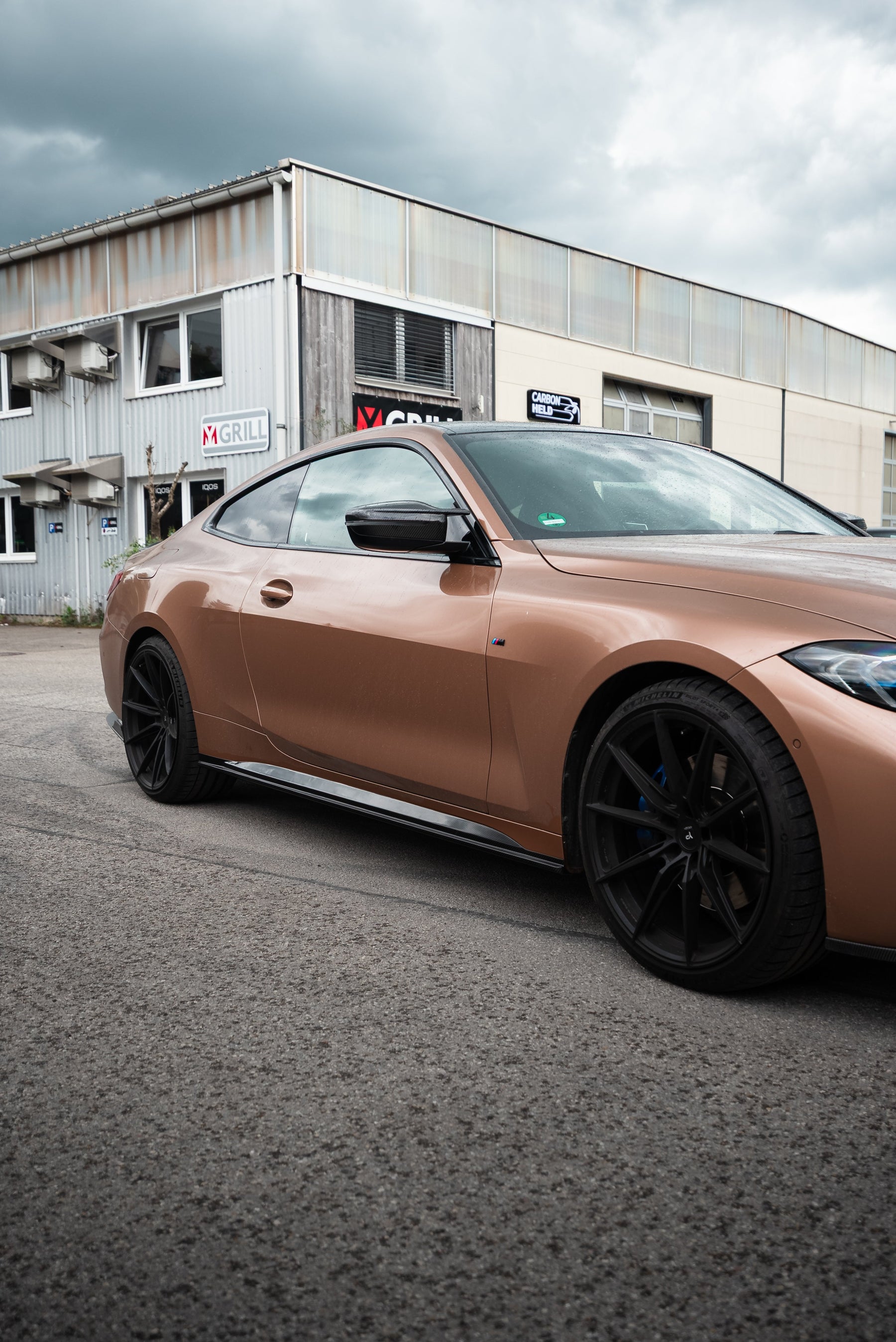 Carbon Fiber Side Skirts V2 suitable for BMW 4 Series G22 G23
