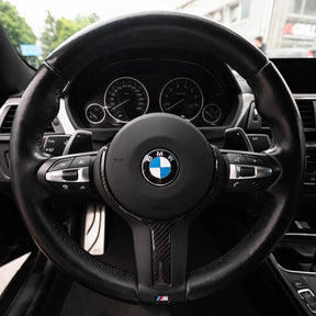Carbon Fiber Steering Wheel Trim passend für BMW F Series M Sport