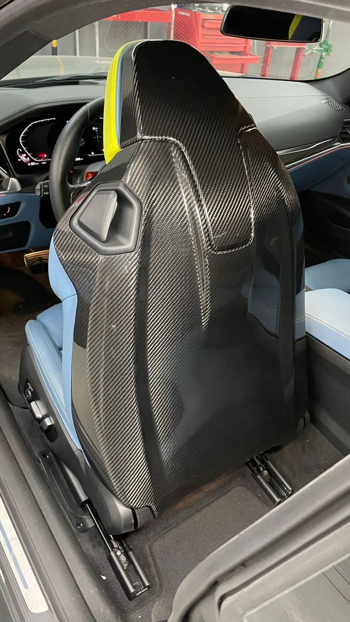 Carbon Fiber Seat Back Cover passend für BMW G01 F97 X3 G02 F98 X4