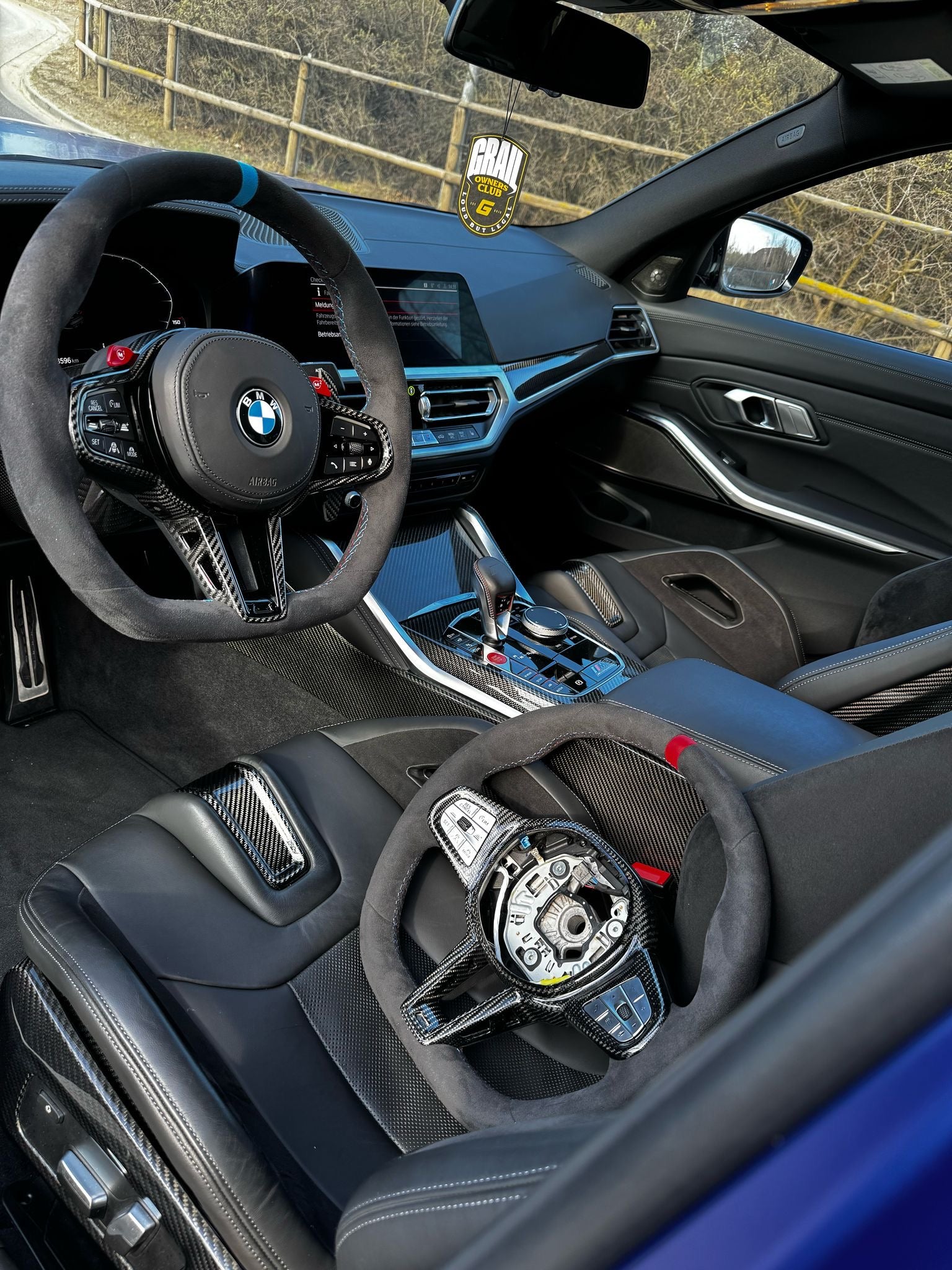 Carbon Alcantara Lenkrad LCI passend für BMW M2 G87 M3 G80 G81 M4 G82
