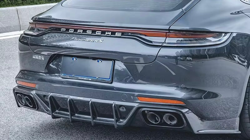 Carbon Fiber Diffusor V2 passend für Porsche Panamera Turbo 971