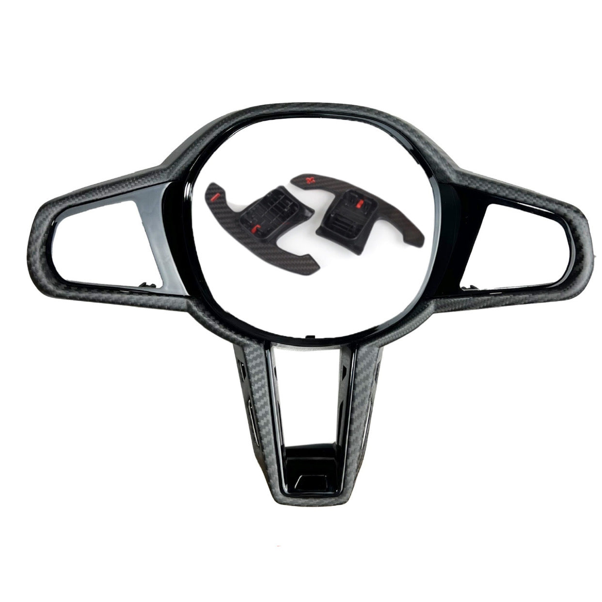 Carbon Lenkradspange LCI & Carbon Schaltwippen  SET
