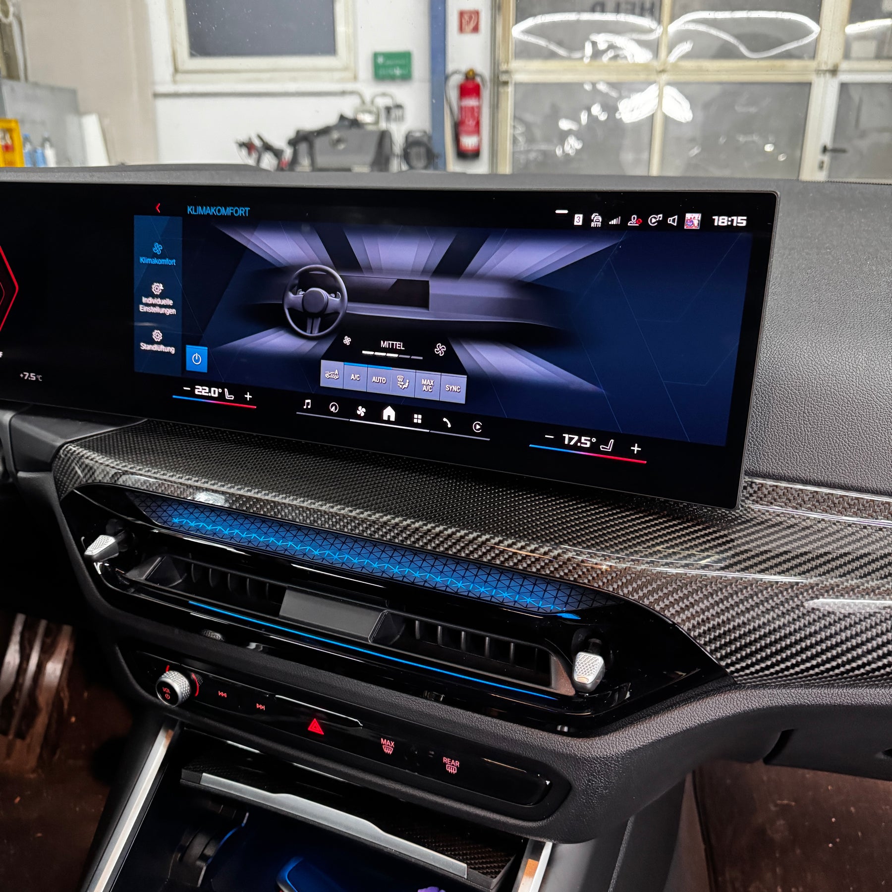 Carbon Interieurleisten Set passend für LCI Facelift BMW M2 G87 M3 G80 G20 G42 LCI ID 8
