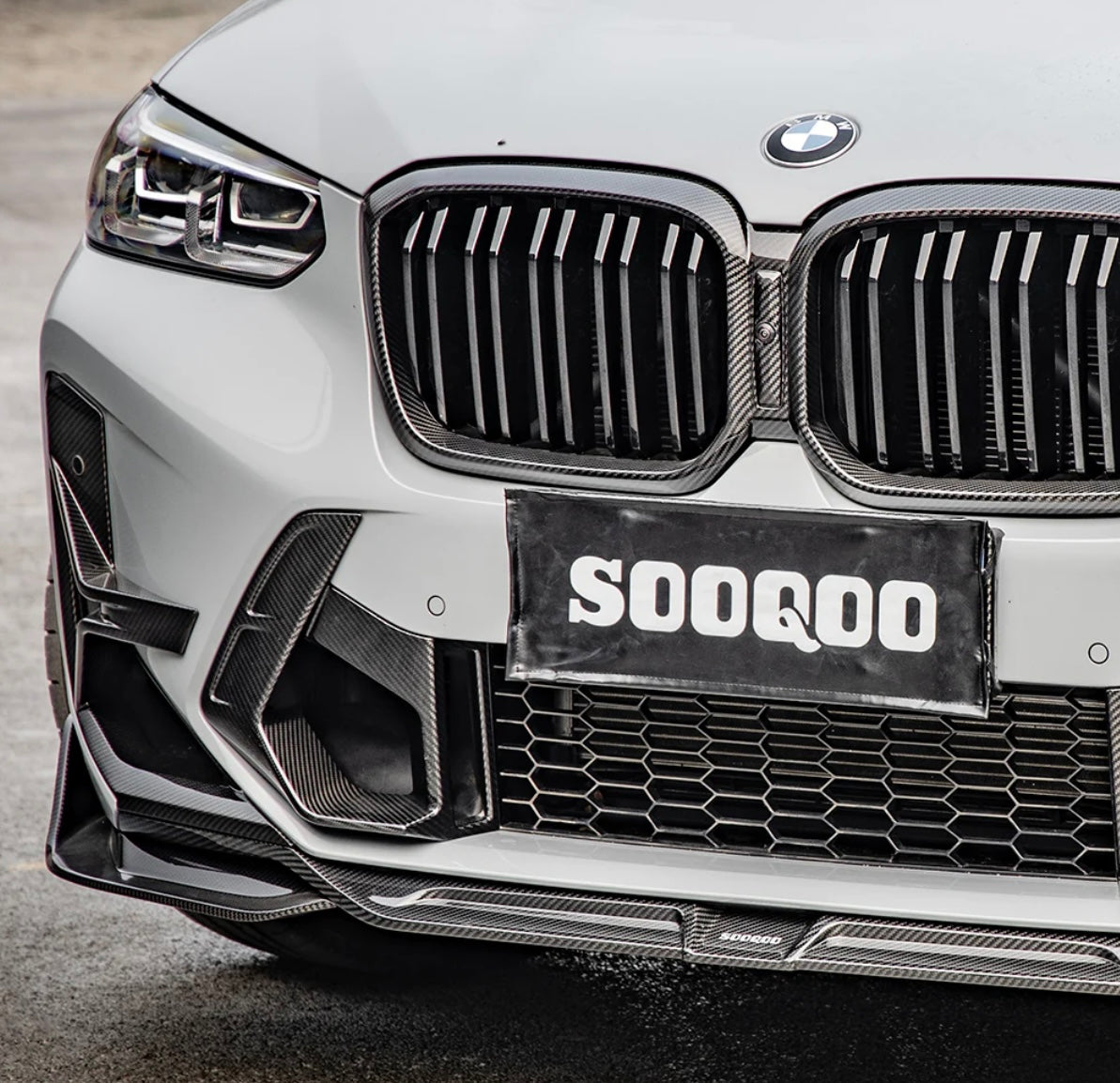 Carbon front spoiler suitable for BMW X3M X4M F97