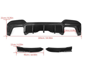 Carbon Fiber Rear Diffuser passend für BMW X3M X4M F97