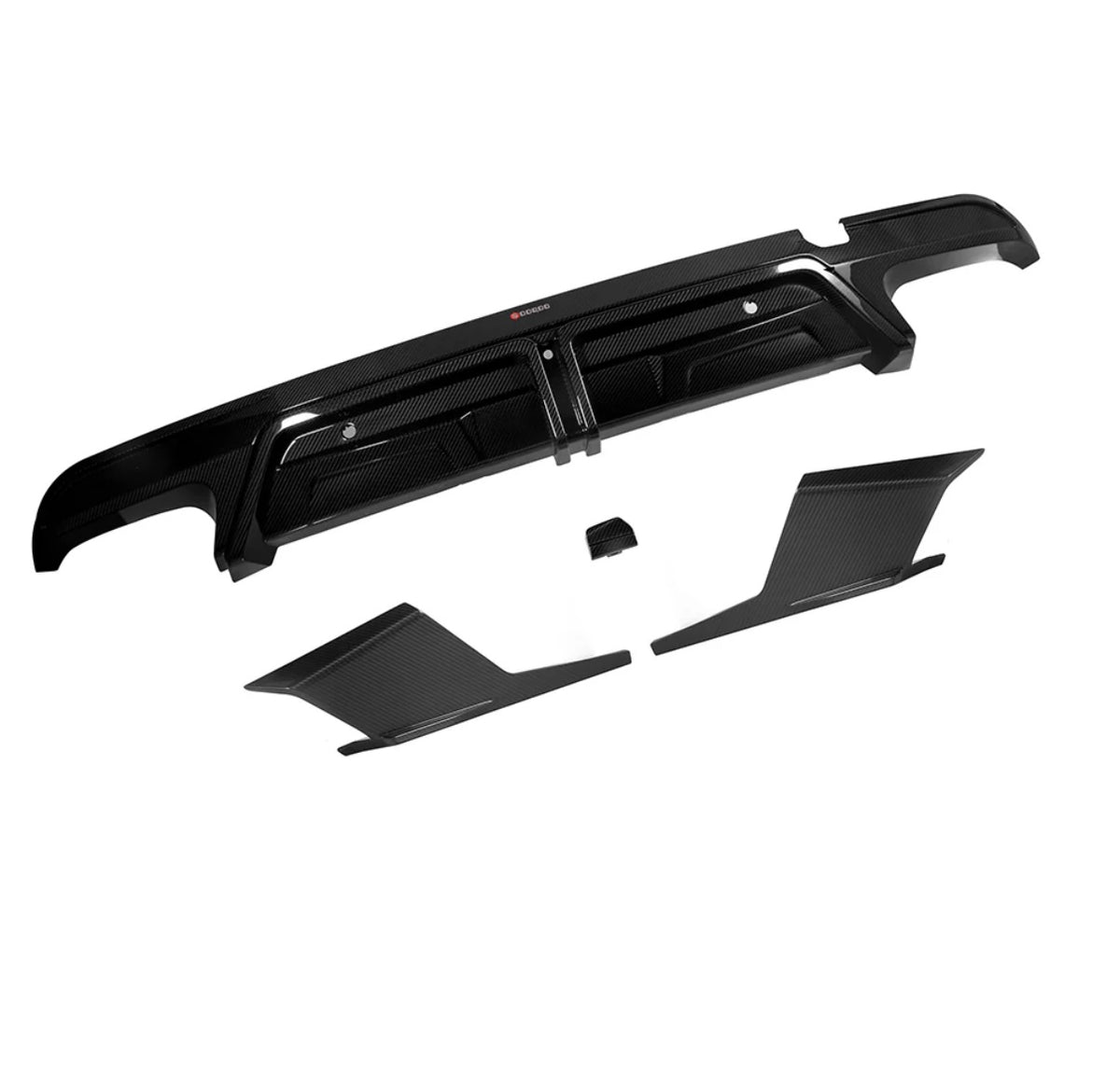 Carbon Fiber Diffuser With Brake Light passend für BMW X5M F95