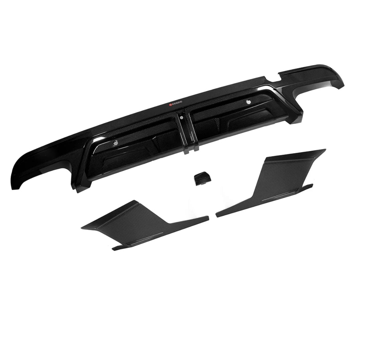 Carbon Fiber Diffuser With Brake Light passend für BMW X5M F95