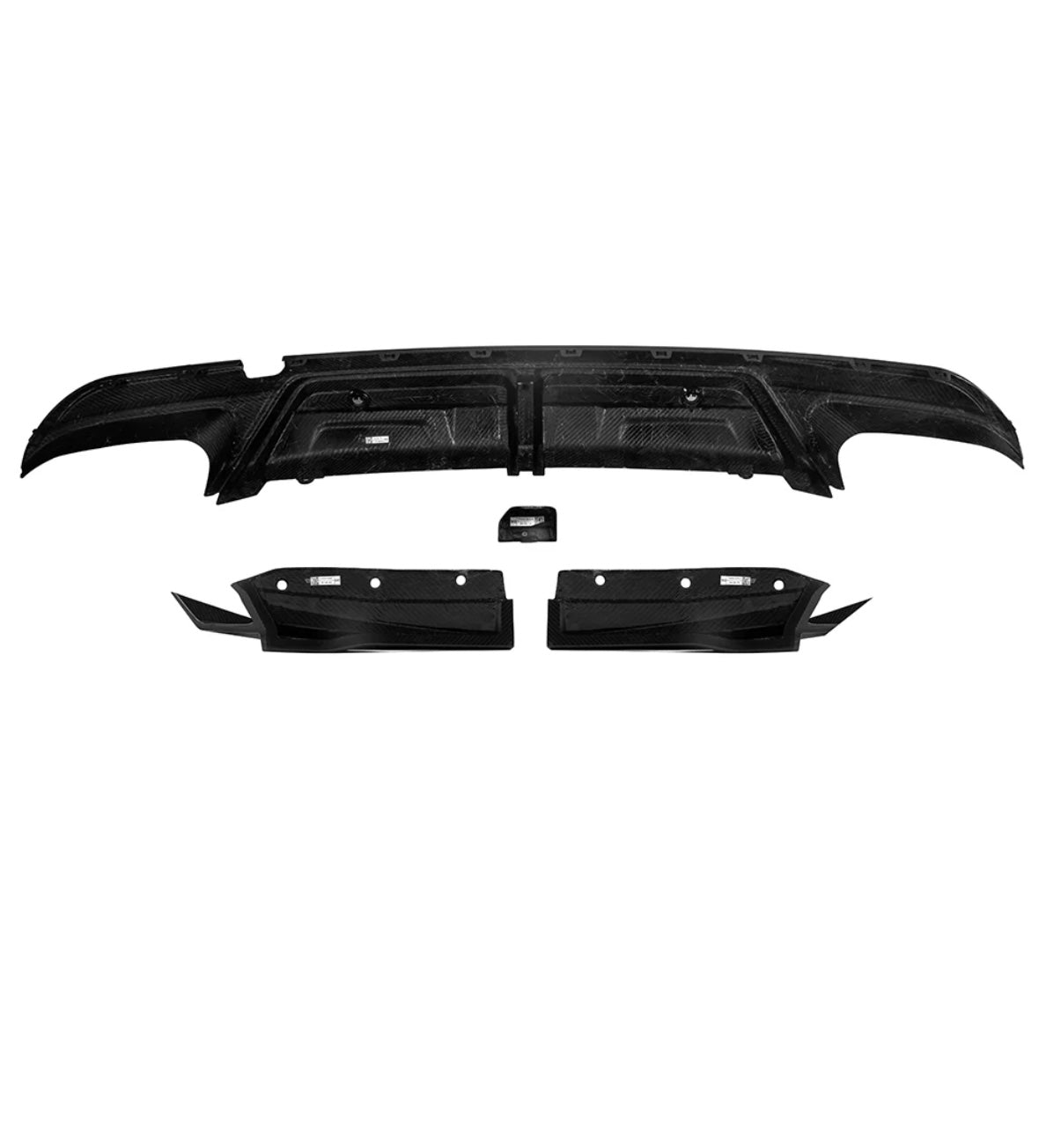 Carbon Fiber Diffuser With Brake Light passend für BMW X5M F95