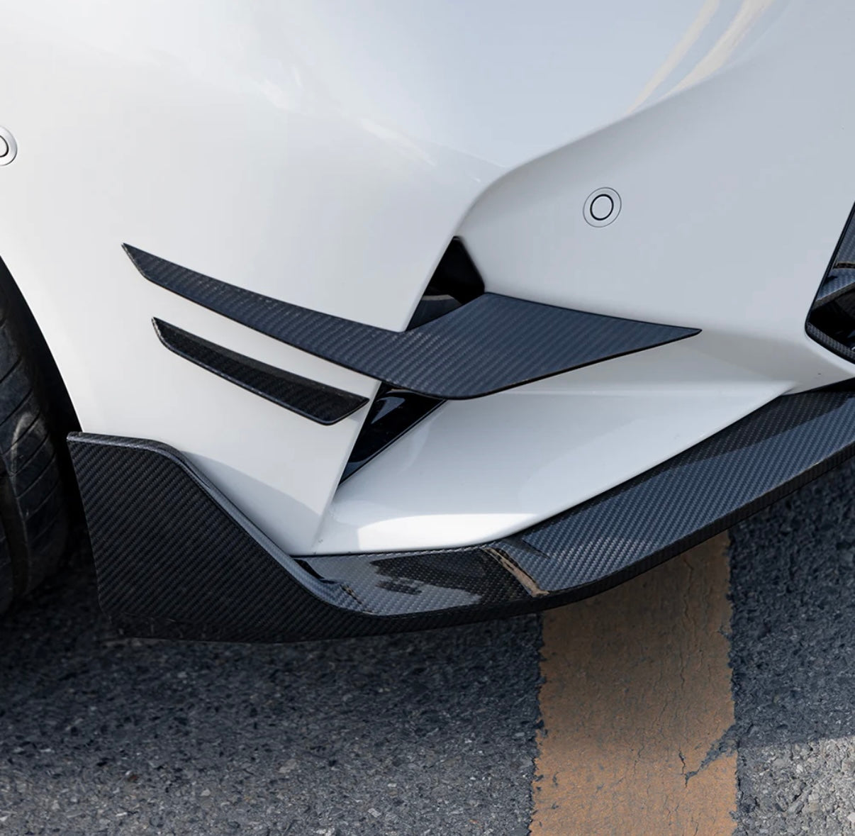 Carbon Fiber Front Canards suitable for BMW M5 G90 G99