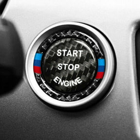 Carbon Fiber Engine Start Button passend für BMW 3 Series E90 E91 E92 E93