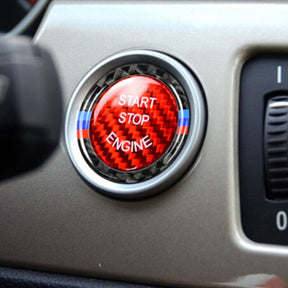 Carbon Fiber Engine Start Button passend für BMW 3 Series E90 E91 E92 E93