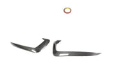 Carbon Fiber Front Bumper Fog Lamp Canards Fins Vent passend für Audi A5 Sline S5