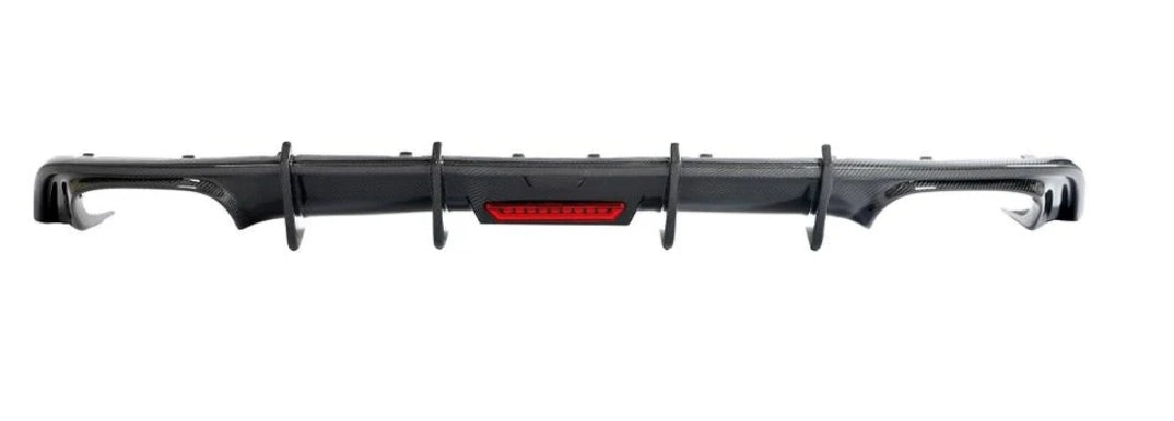 Carbon Fiber Car Rear Bumper Diffuser Lip Spoiler passend für A5 S-line/S5 B9 Sedan Coupe