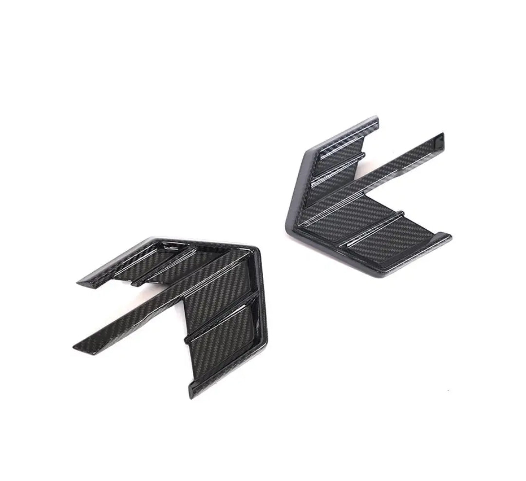 Carbon Fiber Car Side Fender Air Vent Cover Fins passend für Audi A7 Sline S7