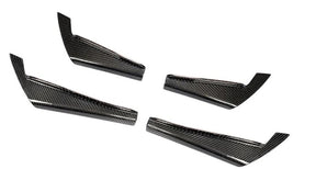 Carbon Fiber Car Front Bumper Fins Splitters Canards passend für Audi A4 B9