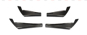 Carbon Fiber Car Front Bumper Fins Splitters Canards passend für Audi A4 B9