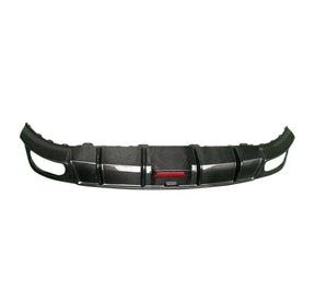 Carbon Fiber Car Rear Diffuser Lip With Light passend für Audi Q8 Sport SQ8