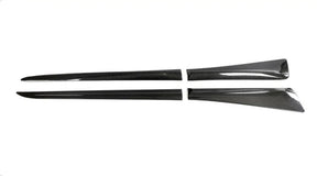 Carbon Fiber Car Side Skirts Door Rocker Panels Lip passend für Mercedes-Benz Smart