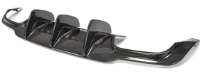 Carbon Fiber Car Rear Bumper Diffuser Lip Spoiler passend für Mercedes-Benz C Class W204 C63 AMG C300 Sport Sedan Coupe