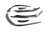 Carbon Fiber Front Bumper Lip Fins Canards passend für Mercedes-Benz A Class W176 A45 AMG A180 A200 Sport