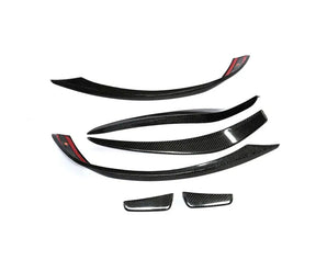Carbon Fiber Car Front Bumper Canards passend für Mercedes-Benz W176 A250 A45 AMG