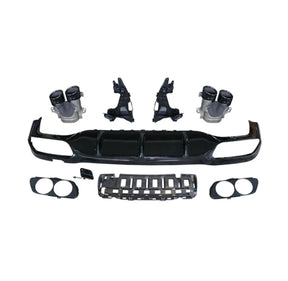 Carbon Fiber Car Rear Bumper Diffuser passend für Mercedes-Benz E Class W213 Sport Sedan