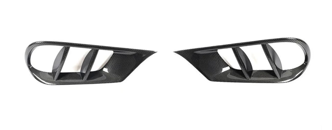 Carbon Fiber Car Fog Lamp Grill Air Vent Cover passend für Mercedes-Benz W212 4Matic Sport 4-Door