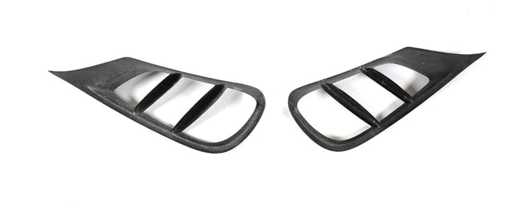 Carbon Fiber Car Fog Lamp Grill Air Vent Cover passend für Mercedes-Benz W212 4Matic Sport 4-Door
