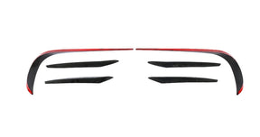 Carbon Fiber Car Front Bumper Fender Trim Fins Canards passend für Mercedes-Benz E Class W213 E250 E300 E400 Sport Sedan Coupe