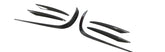 Carbon Fiber Car Front Bumper Fender Trim Fins Canards passend für Mercedes-Benz E Class W213 E250 E300 E400 Sport Sedan Coupe