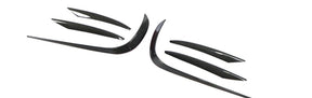 Carbon Fiber Car Front Bumper Fender Trim Fins Canards passend für Mercedes-Benz E Class W213 E250 E300 E400 Sport Sedan Coupe