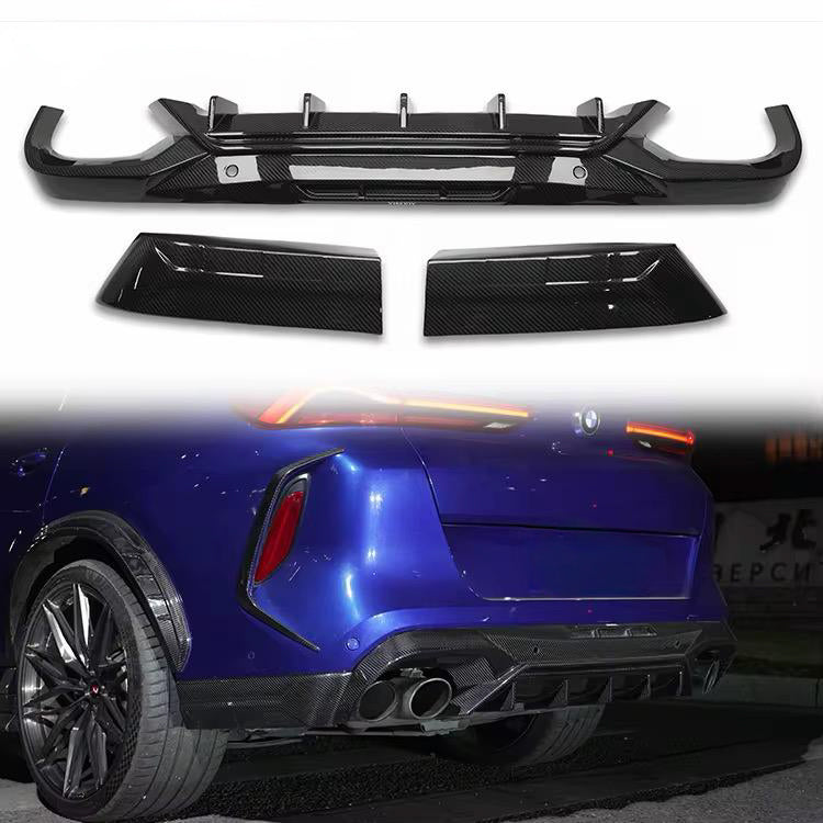 Carbon Fiber Rear Diffusor passend für X5M / X6M F95 F96