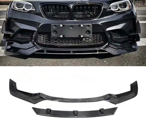 Carbon Fiber Front Splitters passend für BMW F87 M2 Coupe 2016 - 2019